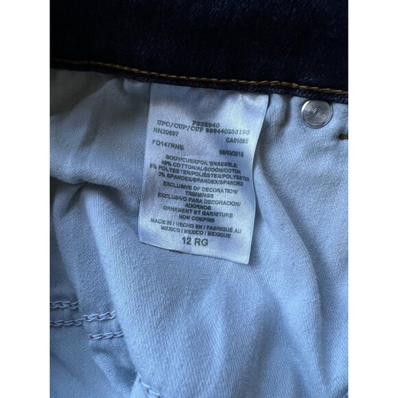 Dickies Women's Size 12 RG Jeans Boot Cut Blue Denim Medium Wash Stretch - Picture 5 of 5